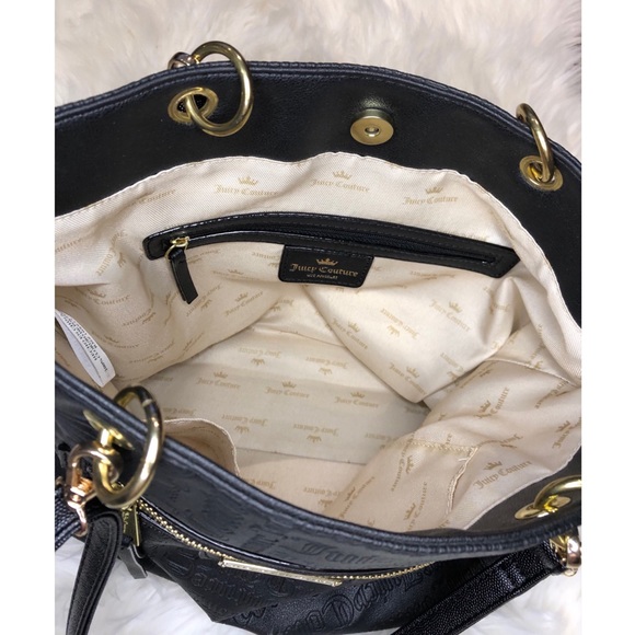 Juicy Couture black leather tote 🖤 - Picture 4 of 5